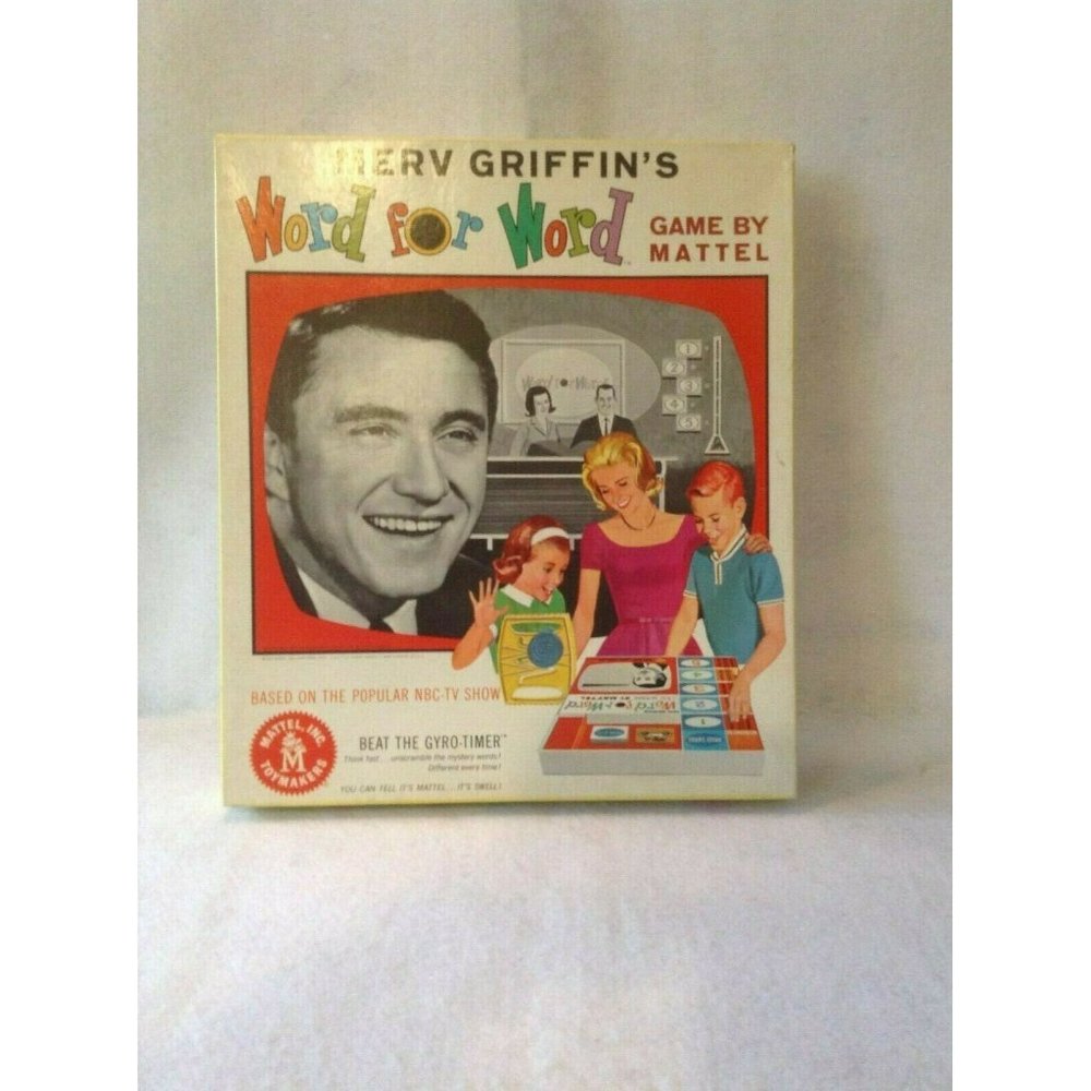 Mattel's Vintage "Word for Word" Merv Griffin's Board Game